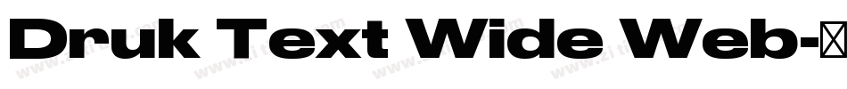 Druk Text Wide Web字体转换